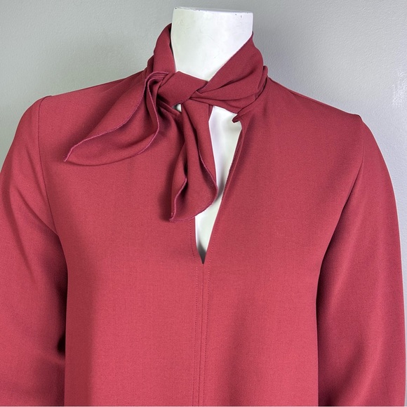 See by Chloe dress Medium minimalist rust secretary monochrome coquette office - Picture 5 of 14